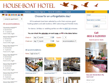 Tablet Screenshot of houseboathotel.nl